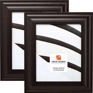 Craig Frames Contemporary Upscale 2" Brazilian Walnut Brown Picture Frame 2-Pack - Picture 1 of 10