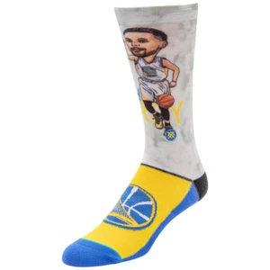 Stephen Curry Stance Big Head Crew Socks Golden State Warriors Size L 9-12 - Picture 1 of 2