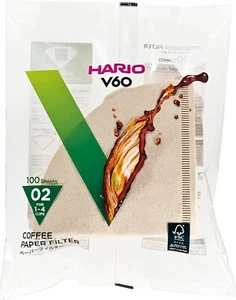 Hario V60 Paper Coffee Filters Pour Over Cone Filters Size 02, Natural 100 Count - Picture 1 of 4
