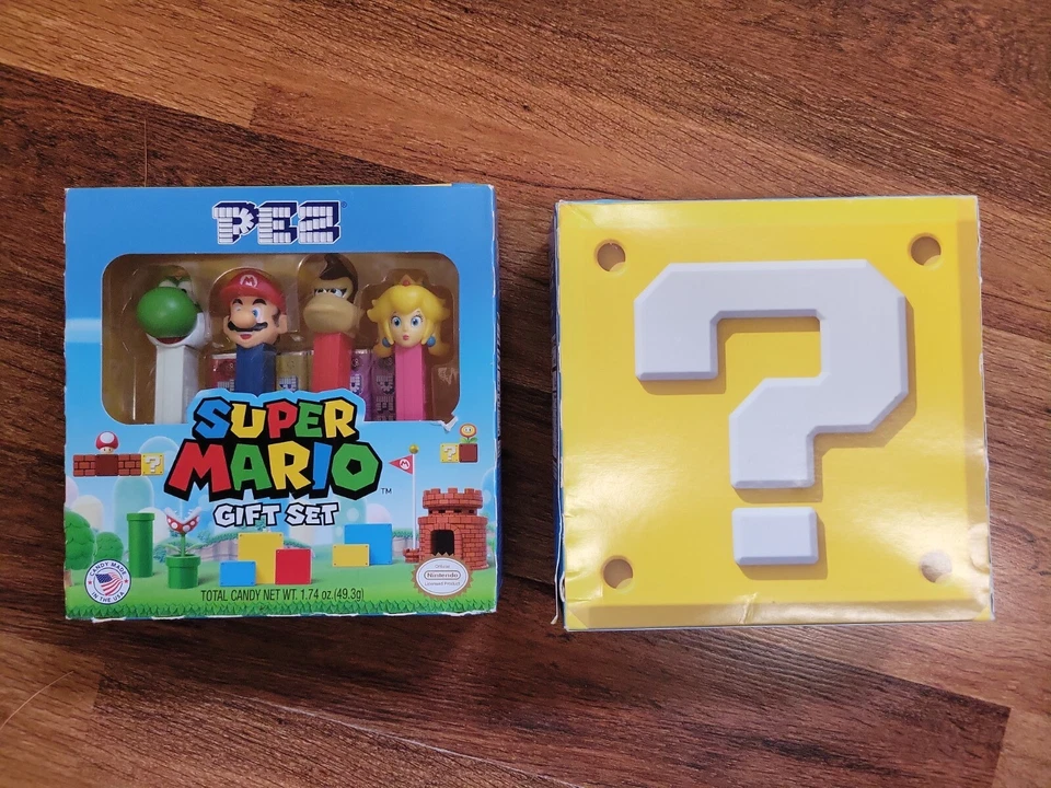 2017 Nintendo Super Mario 4 Character Collectible Pez Candy Dispensers Gift Set