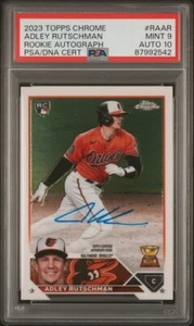 Adley Rutschman Rookie 2023 Topps Chrome #RAAR (On Card Auto) PSA 10/9 Orioles - Bild 1 von 1
