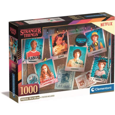 Puzzle Clementoni Stranger Things 1000 pièces de qualité supérieure et passionna - Photo 1/3