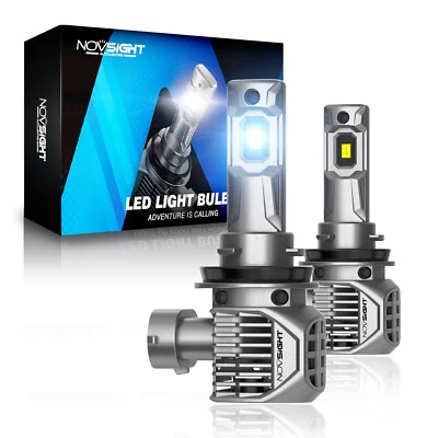 NOVSIGHT H11 H8 H9 LED Headlight Bulbs 100W 6500K 22000LM Canbus Error Free UK - Image 1 of 4