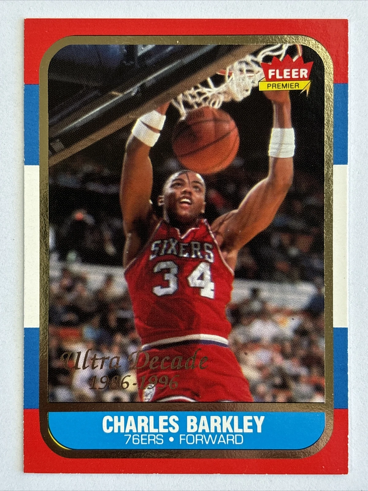 Charles Barkley 1996-97 Fleer Decade of Excellence #U-11 - Philadelphia 76ers