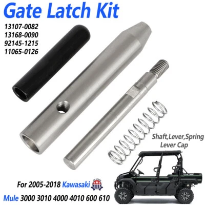 For Kawasaki Mule 3000 3010 4010 Tail Gate Latch Kit Shaft Lever Cap  13107-0082 - Изображение 1 из 4