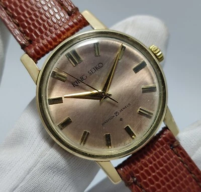 1962 King Seiko First Model J14102E 100 Microns Hand Winding Vintage Men's Watch - Image 1 of 4