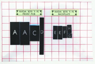 XPC HS 20 W/mK Thermal Pad Set NVIDIA RTX 3070 Ti FE Founder's Full Set