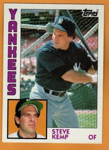 STEVE KEMP(NEW YORK YANKEES)1984 TOPPS BASEBALL CARD - Picture 1 of 1