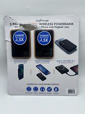 2x MyCharge Magnetic Wireless 5,000mAh Powerbank