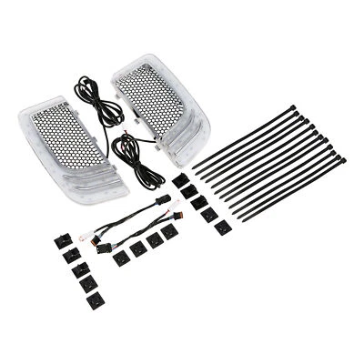 Carenado LED Señales de giro de parrilla inferior aptas para Harley Touring Street Glide 14-24 Foto 1 de 4