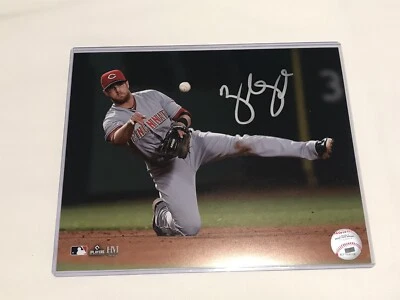 Zack Cozart Cincinnati Reds Signed 8x10 Photo Proof Autograph - Image 1 of 2