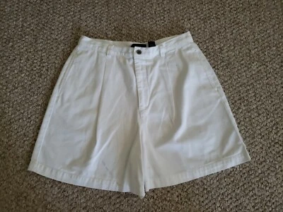Shorts plissado branco vintage Crazy Horse por Liz Claiborne feminino tamanho 8 - Imagem 1 de 3