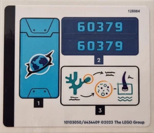 LEGO STICKER SHEET ONLY DEEP-SEA EXPLORER SUBMARINE 60379 New from set - Picture 1 of 1