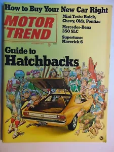 Motor Trend Magazin Okt 1972 Schrägheck Guide - Bild 1 von 1