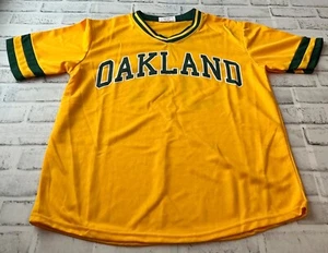 Match Up Oakland Athletics #34 Dave Stewart Trikot Gr. M gelb/grün Pullover - Bild 1 von 5