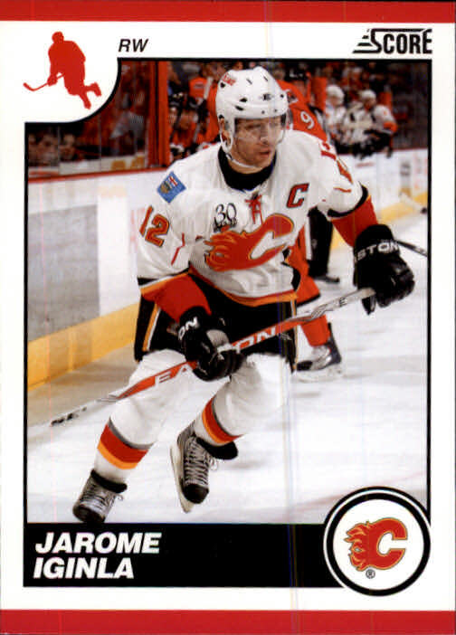 2010-11 Score Calgary Flames Hockey Card #96 Jarome Iginla