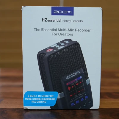 Zoom H2essential 32-Bit Float 2-Track Recorder three class directivity - Image 1 of 4