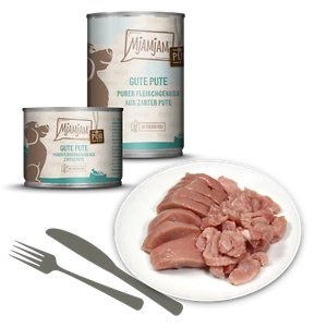 MjAMjAM Dog - purer Fleischgenuss - gute Pute pur 6x400g Nassfutter Futter Hund - Bild 1 von 2