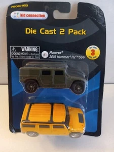Paquete de 2 coches Maisto Humvee y 2003 Hummer H2 SUV paquete de 2 diecast nuevo en paquete - Imagen 1 de 3
