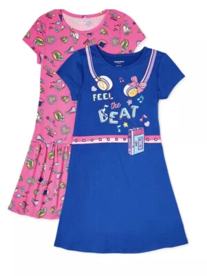 Nuevo Nickelodeon Jo Jo Siwa 2Pk Niñas Vestidos Manga Corta Talla XS (4-5) Foto 1 de 4
