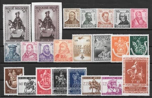 Belgium - Year set - 1942** - 22 stamps + 2 sheets - MNH - - Picture 1 of 3