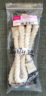 New PAIR OF CANVAS CREW STRAPS 116A Natural Rope Handles NLA Thirty One Brand - Image 1 of 4