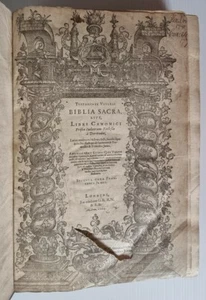 BIBLIA SACRA - 1593 - HEILIGE BIBEL in LATEIN / Rebind / ERSTAUNLICHER Zustand!!! - Bild 1 von 12
