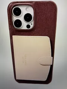Kate Spade Morgan iPhone 14 Pro Max Cardholder Case Cordovan Multi Color NIP - Picture 1 of 8