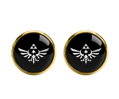 Legend of Zelda Men Woven Skinny Groom 2.5" Party Tie Necktie Cufflink Cuff Link - Image 1 of 3