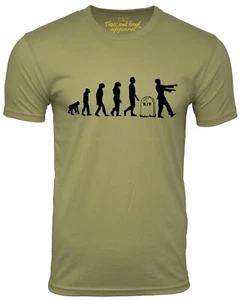 T-shirt umorismo Zombie evolution divertente - Foto 1 di 2