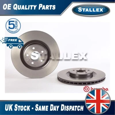 Fits Audi Q5 A5 A4 2.0 TDi 3.0 3.1 4.2 + Other Models Brake Disc Front Stallex - Image 1 of 4