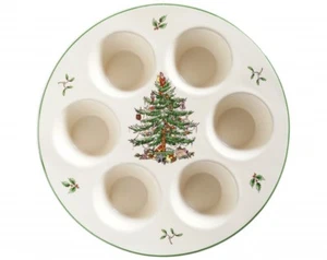 Spode Natale Cupcake/Muffin vassoio server lavabile in lavastoviglie/congelatore/microonde NUOVO - Foto 1 di 6