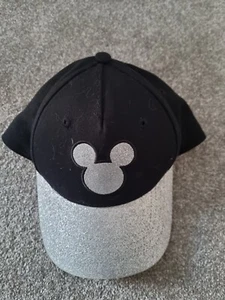 (Q) Disney Black And Silver Baseball Cap - Picture 1 of 3