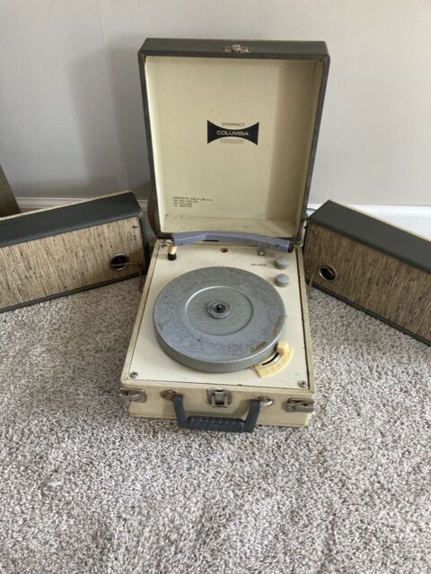 Vintage Alba portable box record player model 432.