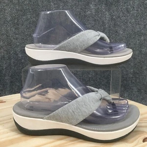 Cloudsteppers by Clarks Sandals Womens 8 M Arla Glison Thong Gray 26124906 - Picture 1 of 17