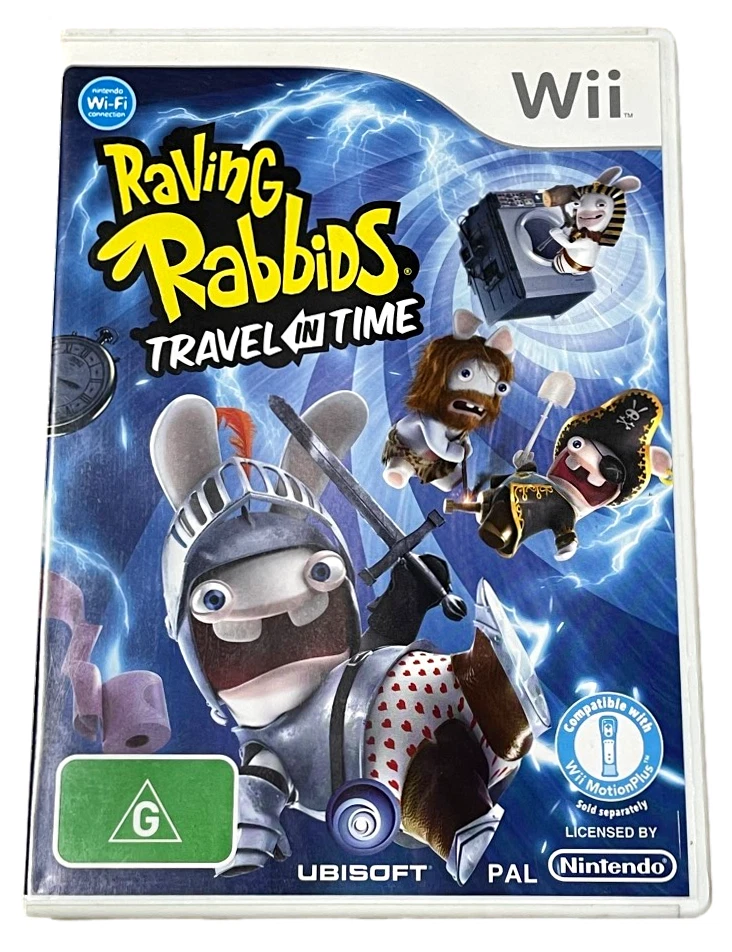 Raving Rabbids Travel in Time Nintendo Wii PAL *Complete* Wii U Compatible - Image 1 of 2