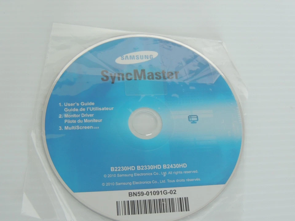 Samsung SyncMaster B2230HD B2330HD B2430HD Driver CD only - Image 1 of 1