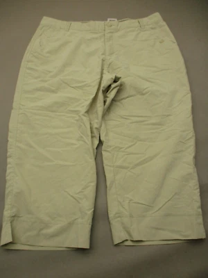 Pantalones de senderismo Columbia talla 16 para mujer caqui mezcla de algodón cremallera recortados 446 Foto 1 de 4