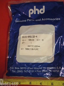 Phd SE23-RAS132-4 Kit de placa de transición con hardware 7695159 neumático Nuevo - Imagen 1 de 2