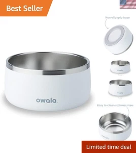 Shy Marshmallow Pet Bowl - Acciaio inossidabile, 48 oz, antiscivolo - Foto 1 di 6