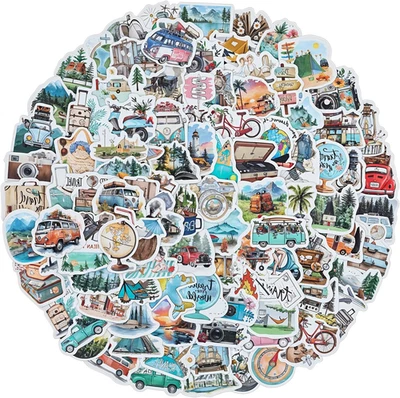 Reiseaufkleber DOPENSPI Mini Scrapbooking Stickers Journaling Dekor Notizbuch Wa - Bild 1 von 4