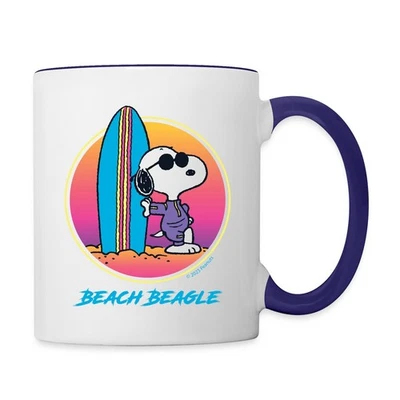 Tazza Peanuts Snoopy Beach Beagle bicolore - Immagine 1 di 4