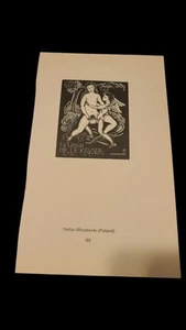Ex Libris Erotics Book Plates Halo Zetti Italy/ Stefan Mrozewski Poland - Picture 1 of 2