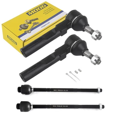 4PCS MOOG 2WD Front Inner + Outer Tie Rod  for 1999 - 2006 GMC Sierra 1500 IN Foto 1 de 4