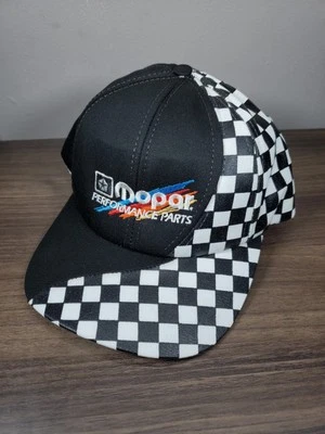 Sombrero a Cuadros Vintage Años 90 Mopar Performance Parts Snapback Bandera Hecho en EE. UU. Foto 1 de 4