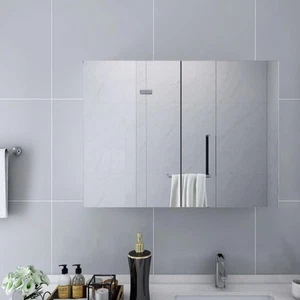 Armario de Espejo Baño MDF Blanco Muebles Estante Lavadero Ordenado vidaXL - Imagen 1 de 6