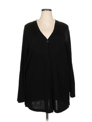 Cárdigan negro Classiques Entier para mujer 2X Plus Foto 1 de 4