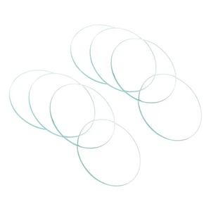 8pcs Glass Crystal Watch Lens 45mm Dia Single Dome Replace Circular Bright Len - Imagen 1 de 6