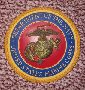 United States MARINE Corps Department Of The Navy STEPPING STONE Resin SCHÖN - Bild 1 von 3