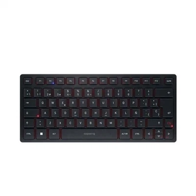 Clavier Cherry KW 9200 MINI Espagnol Qwerty Noir - Photo 1/3